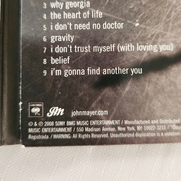 John Mayer Double CD Where the Light Is Live in Los Angeles Digipack Rare Rock - Picture 9 of 10